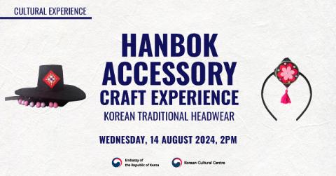 HANBOK ACCESSORY CRAFT EXPERIENCE: Korean Traditional Headwear