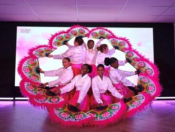  Colours in Motion: Korean Fan Dance Takes the Stage in Pretoria